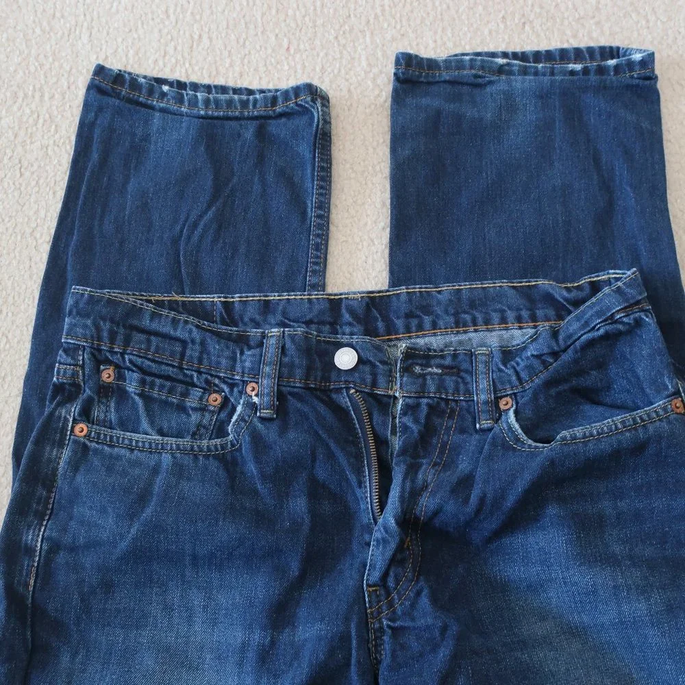 Levi's 514 Blue Denim 32 x 32 Jeans - Picture 3 of 5